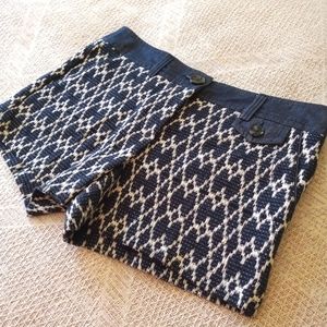 Santiago Shorts in Blue Jaquard